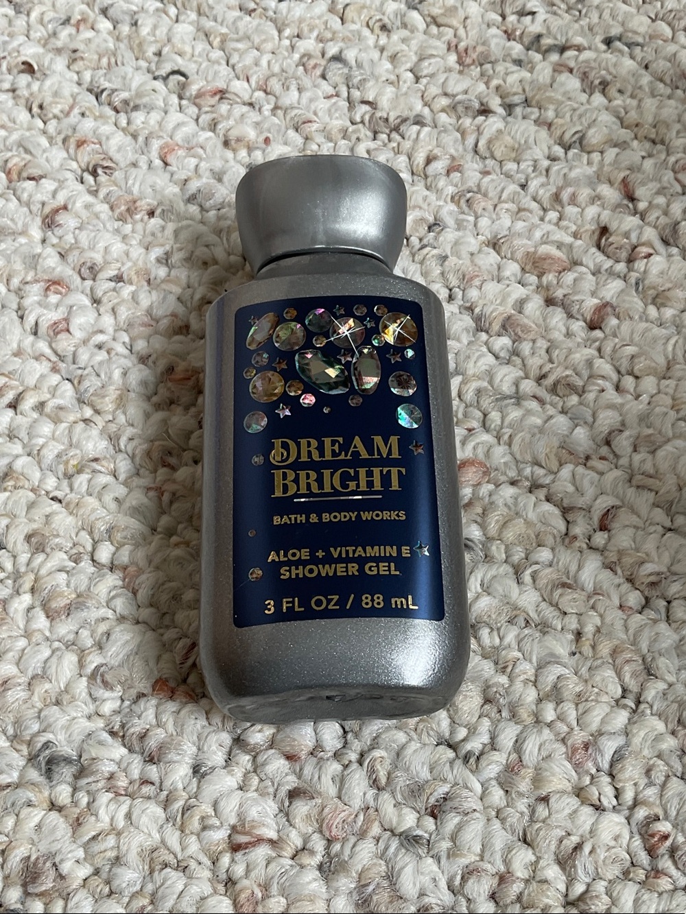 Bath & Body Works Dream Bright Silver & Navy Shower Gel travel size 3 fl oz